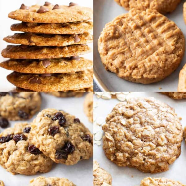 35+ Best Vegan Cookie Recipes: amazingly tasty vegan cookies everyone will love! Including vegan chocolate chip cookies, vegan peanut butter cookies, vegan oatmeal cookies and more! #Vegan #VeganCookie #VeganChocolateChipCookies #VeganDesserts | Recipes at BeamingBaker.com