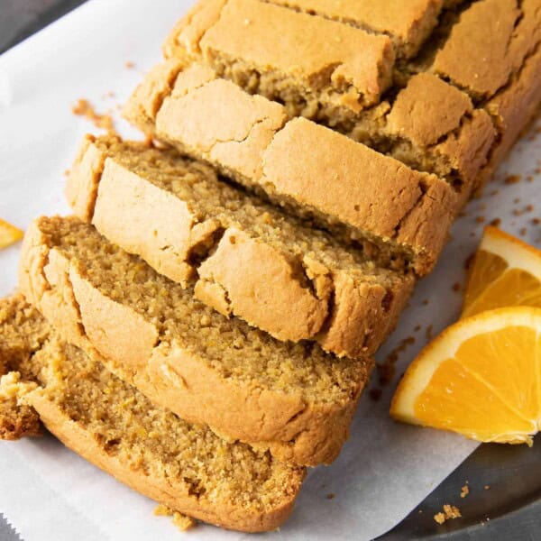 Deliciously Healthy Orange Bread: soft ‘n moist healthy orange bread made with healthy, whole ingredients. Bursting with bright orange flavor. #Healthy #Orange #Bread | Recipe at BeamingBaker.com