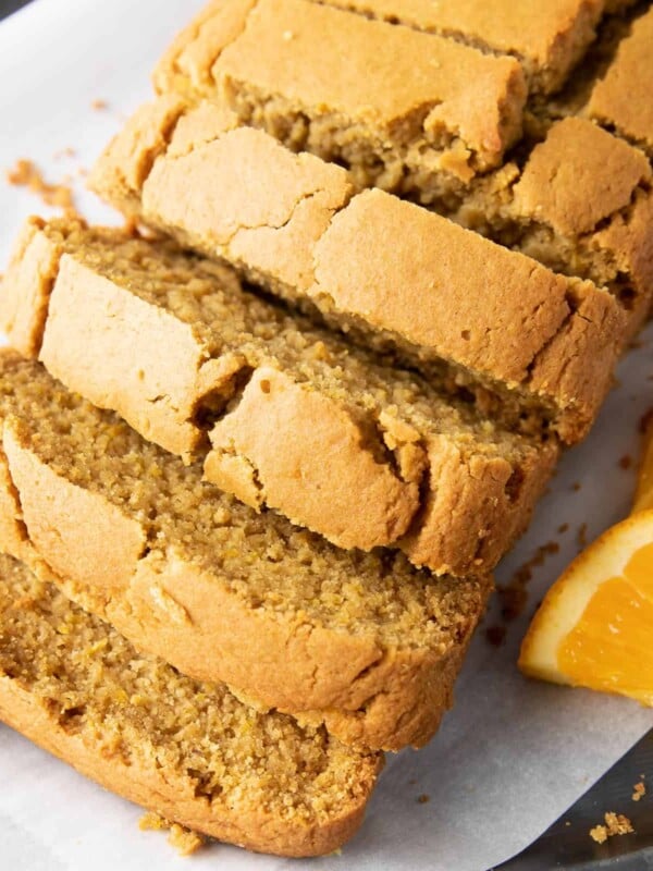 Deliciously Healthy Orange Bread: soft ‘n moist healthy orange bread made with healthy, whole ingredients. Bursting with bright orange flavor. #Healthy #Orange #Bread | Recipe at BeamingBaker.com