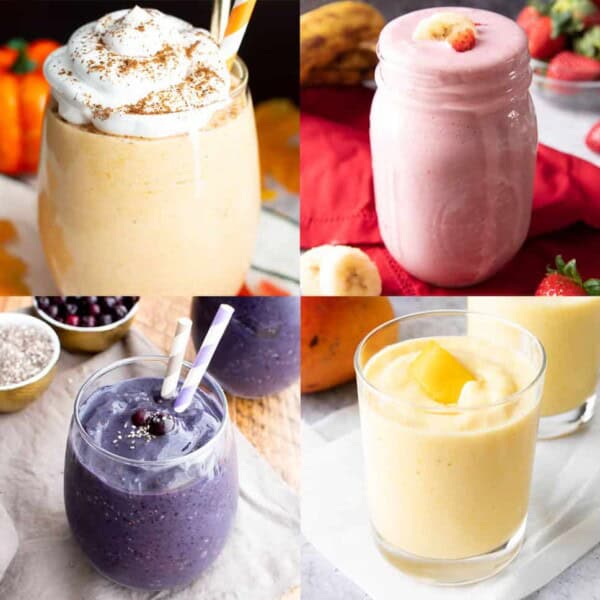 Good ‘n Healthy Smoothie Recipes!: we’ve gathered all of our favorite healthy smoothie recipes all in one place: from banana smoothies to strawberry smoothies ‘n more. Check out deliciously good smoothie recipes! #Smoothie #Smoothies #Recipe #Healthy | Recipes at BeamingBaker.com