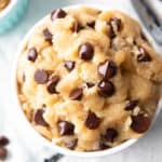 Keto Cookie Dough Recipe: indulgently sweet ‘n satisfying keto cookie dough that’s deliciously low carb! Super easy to make & even easier to eat! #Keto #CookieDough #LowCarb | Recipe at BeamingBaker.com