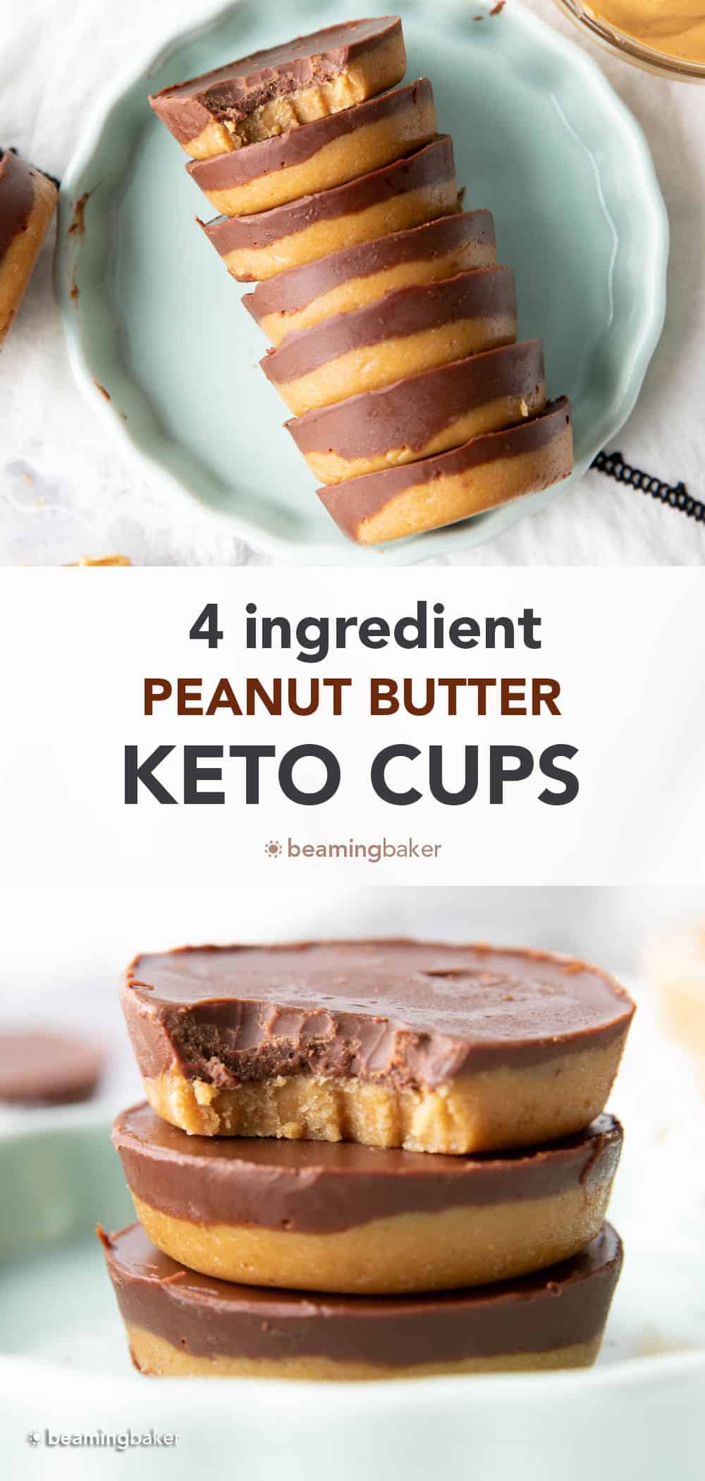 Keto Peanut Butter Cups pin image