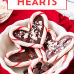 Candy Cane Hearts short Pinterest image.