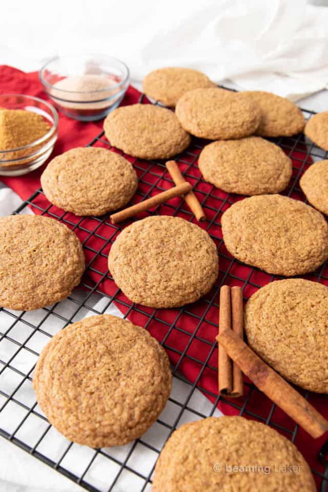 Vegan Cinnamon Cookies Beaming Baker