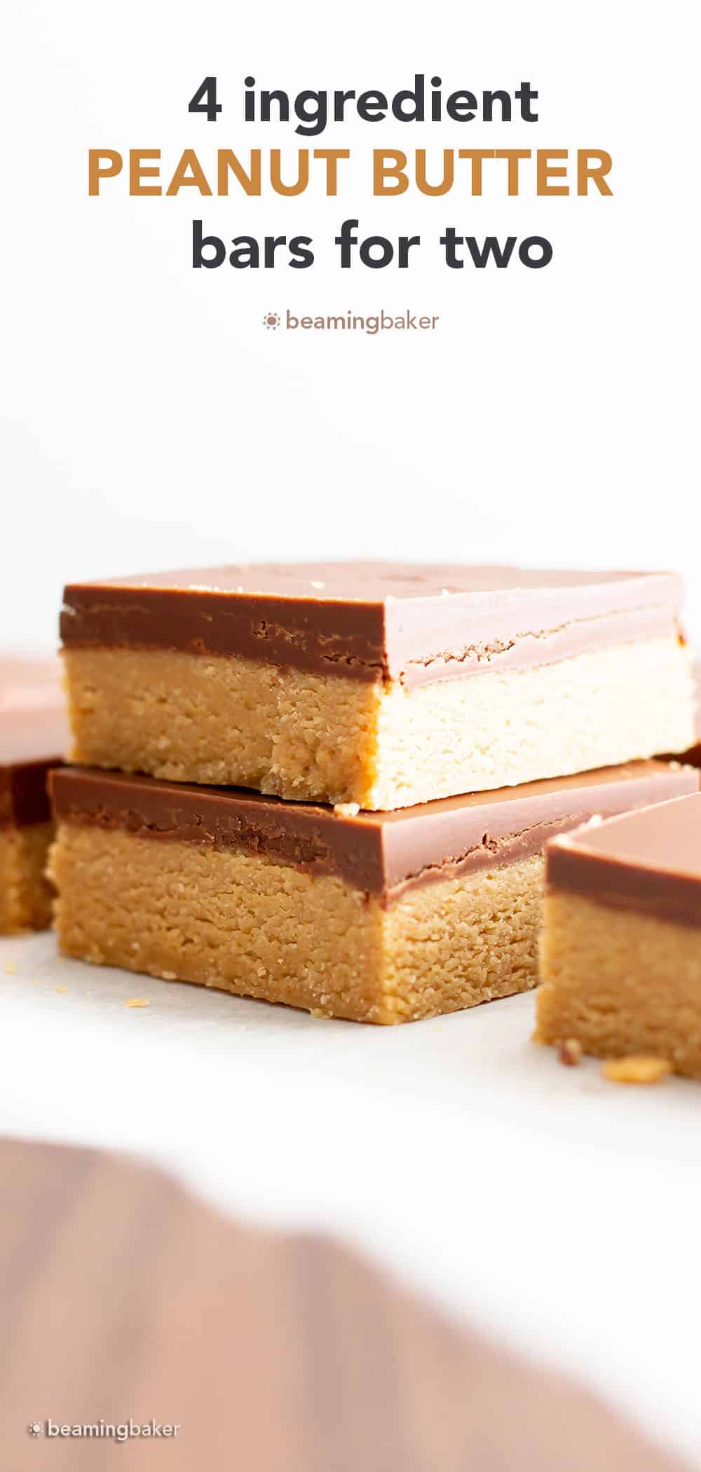 Small Batch Desserts: PB Bars for Two pin image