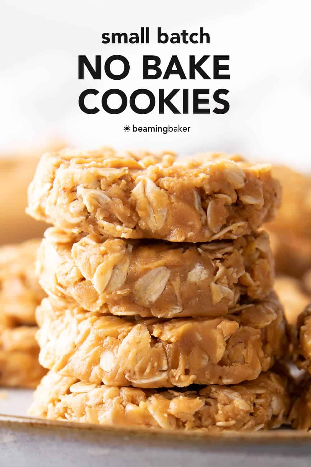 Small Batch No Bake Cookies - Beaming Baker