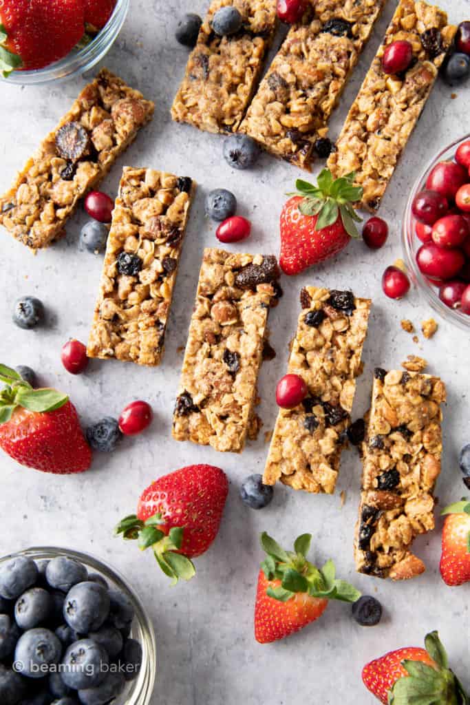 Granola Bars Recipe - 6 Ways - Beaming Baker