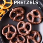 Vegan Chocolate Covered Pretzels Pinterest image