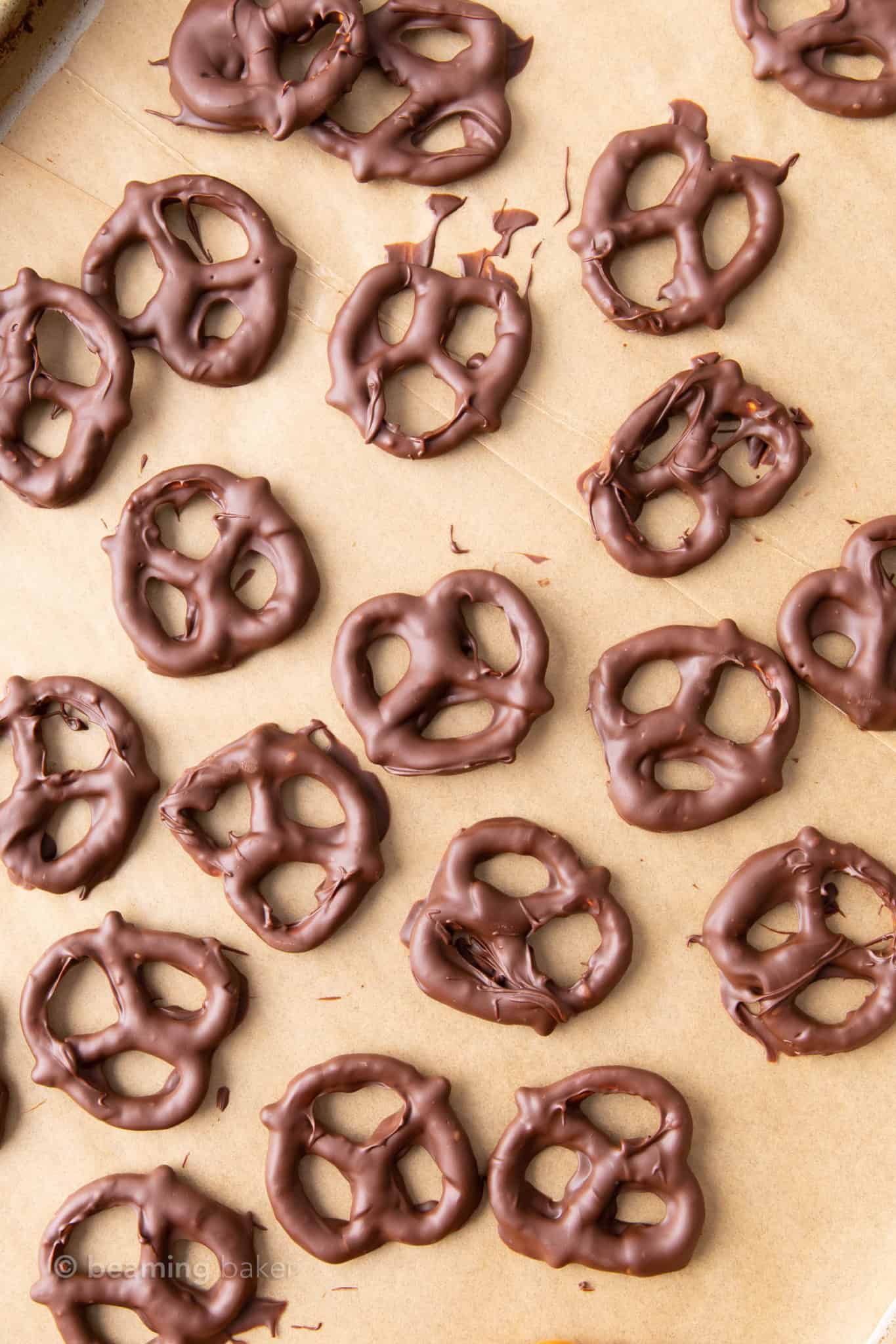 Vegan Chocolate Covered Pretzels Beaming Baker