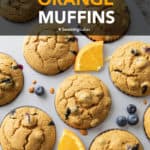 Blueberry Orange Muffins short pin image