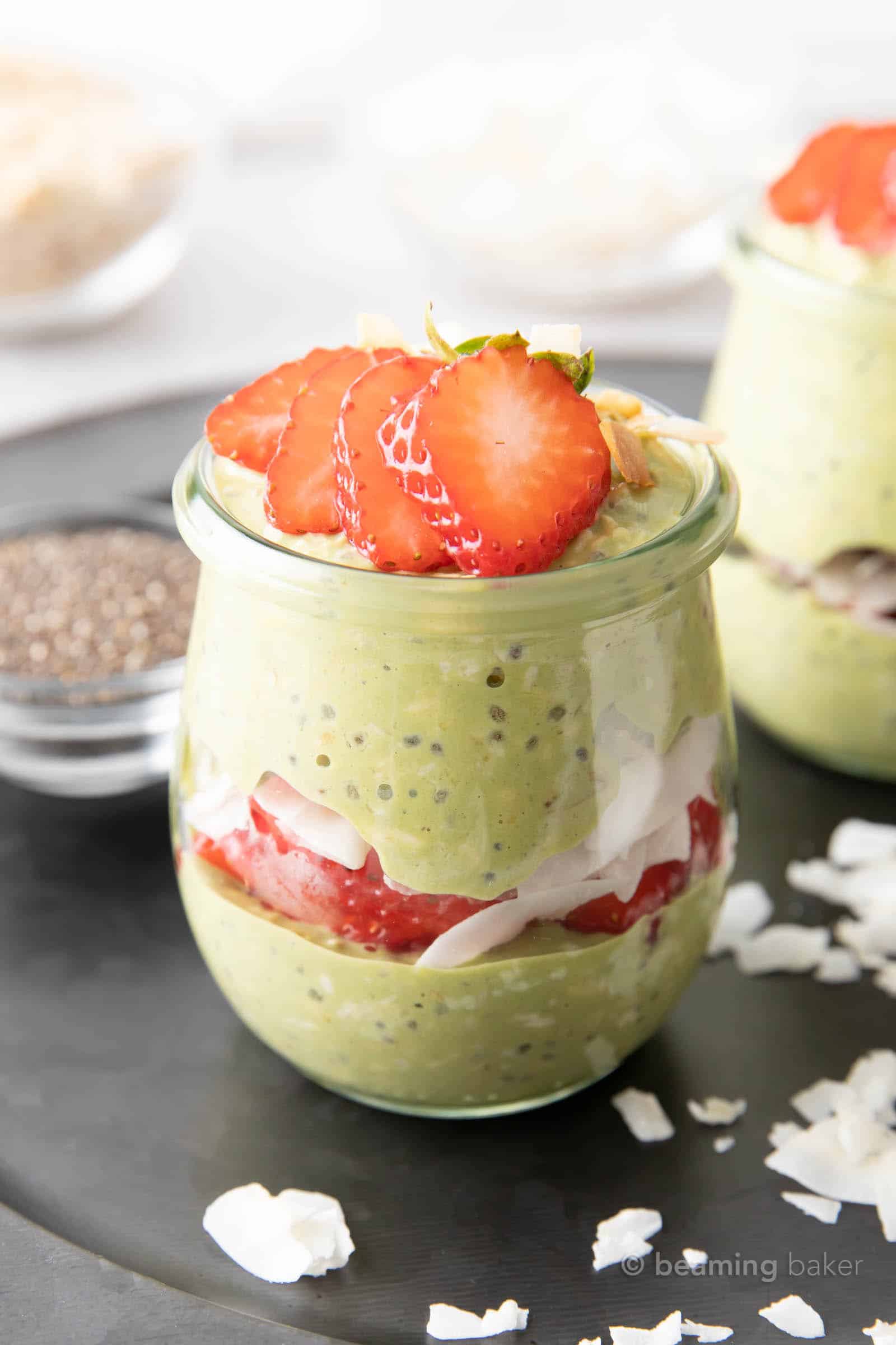 Matcha Overnight Oats - Beaming Baker