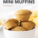 Mini Lemon Poppy Seed Muffins (V, GF) short pin image