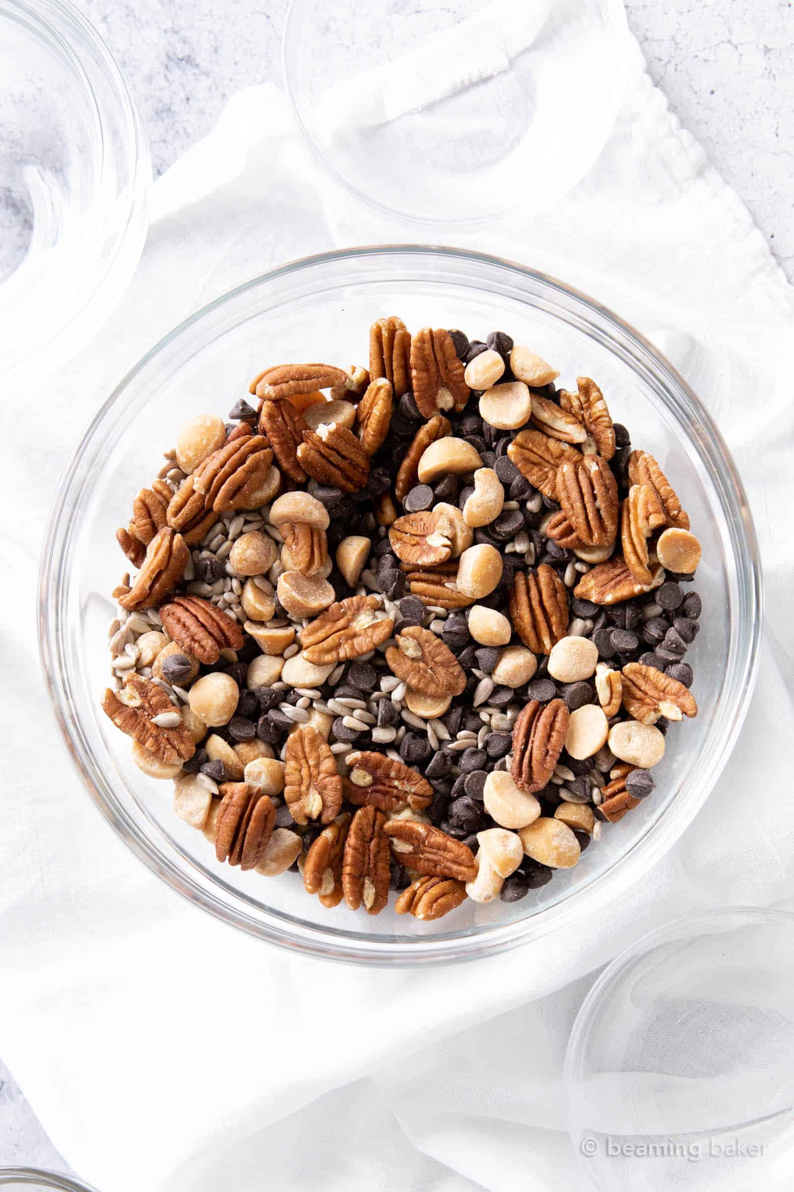 the final product of this homemade keto trail mix recipe
