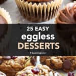 25 Easy Eggless Desserts medium pin image
