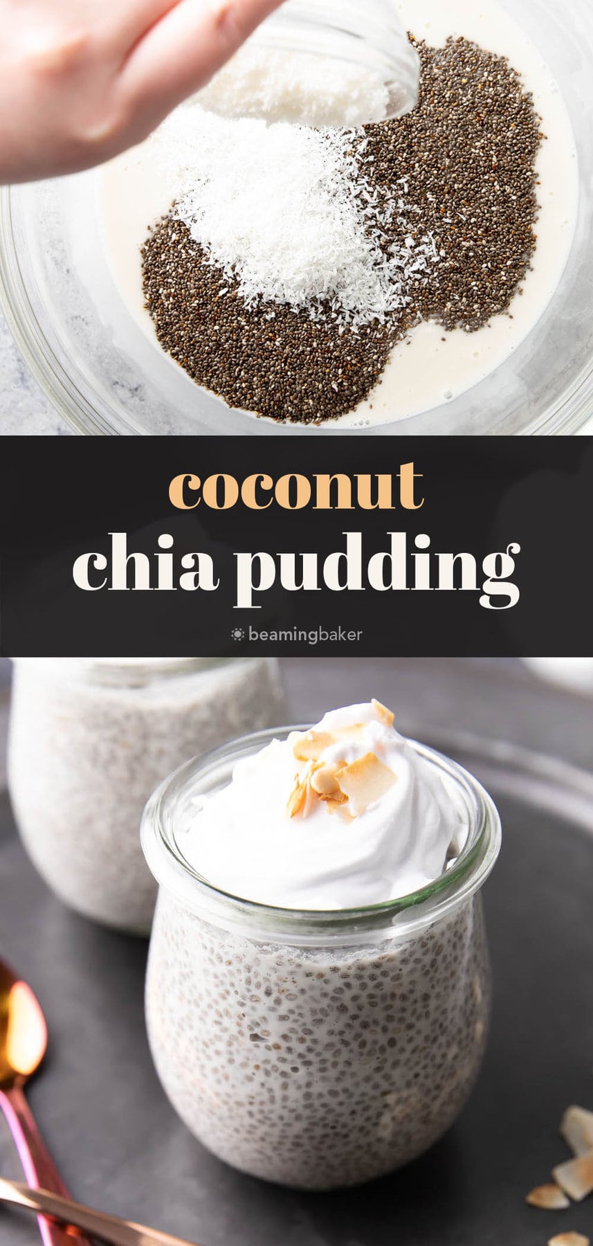 Coconut Chia Pudding medium Pinterest image.