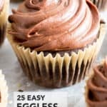25 Easy Eggless Desserts short pin image