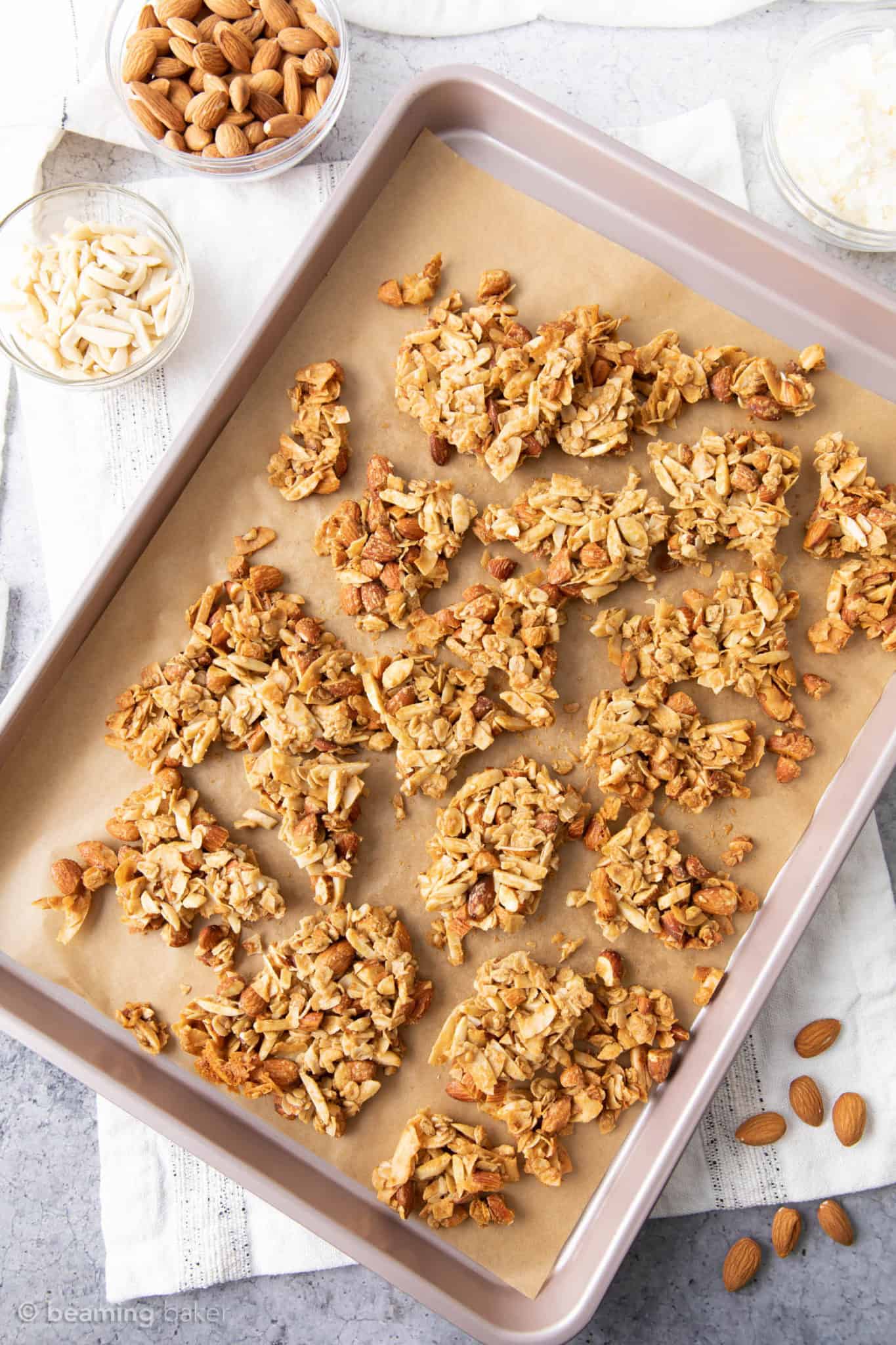 Vanilla Almond Granola Recipe Beaming Baker
