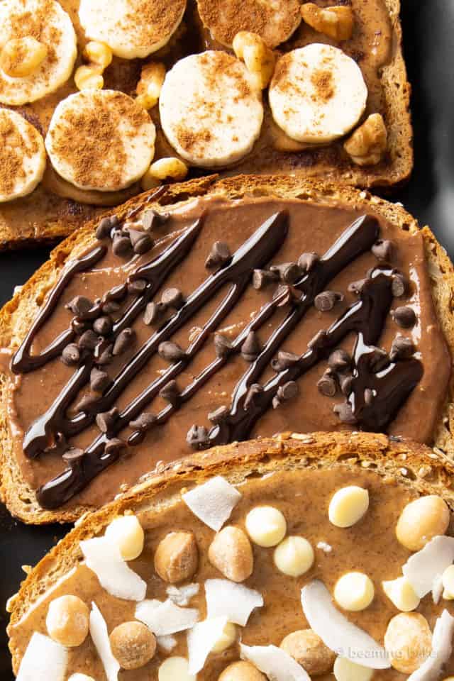 Almond Butter Toast 4 Ideas! Beaming Baker