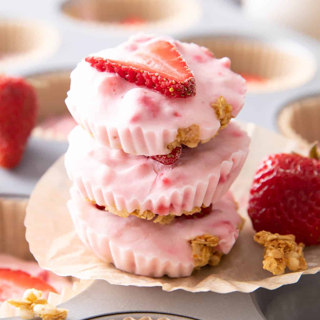 Strawberry yogurt bites featured image