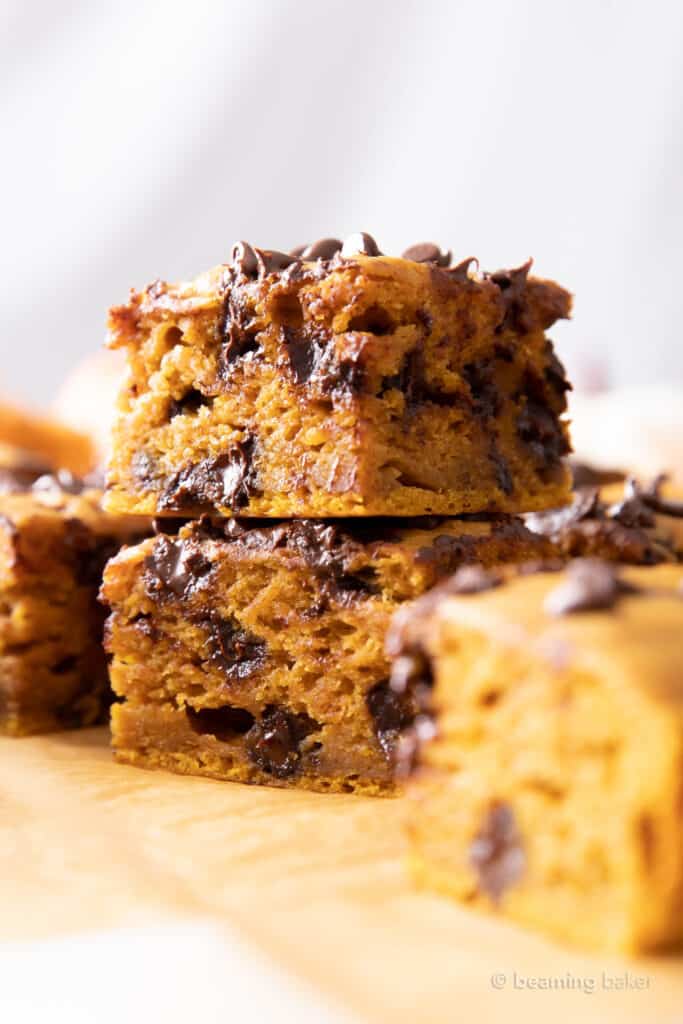 Pumpkin Chocolate Chip Bars Beaming Baker