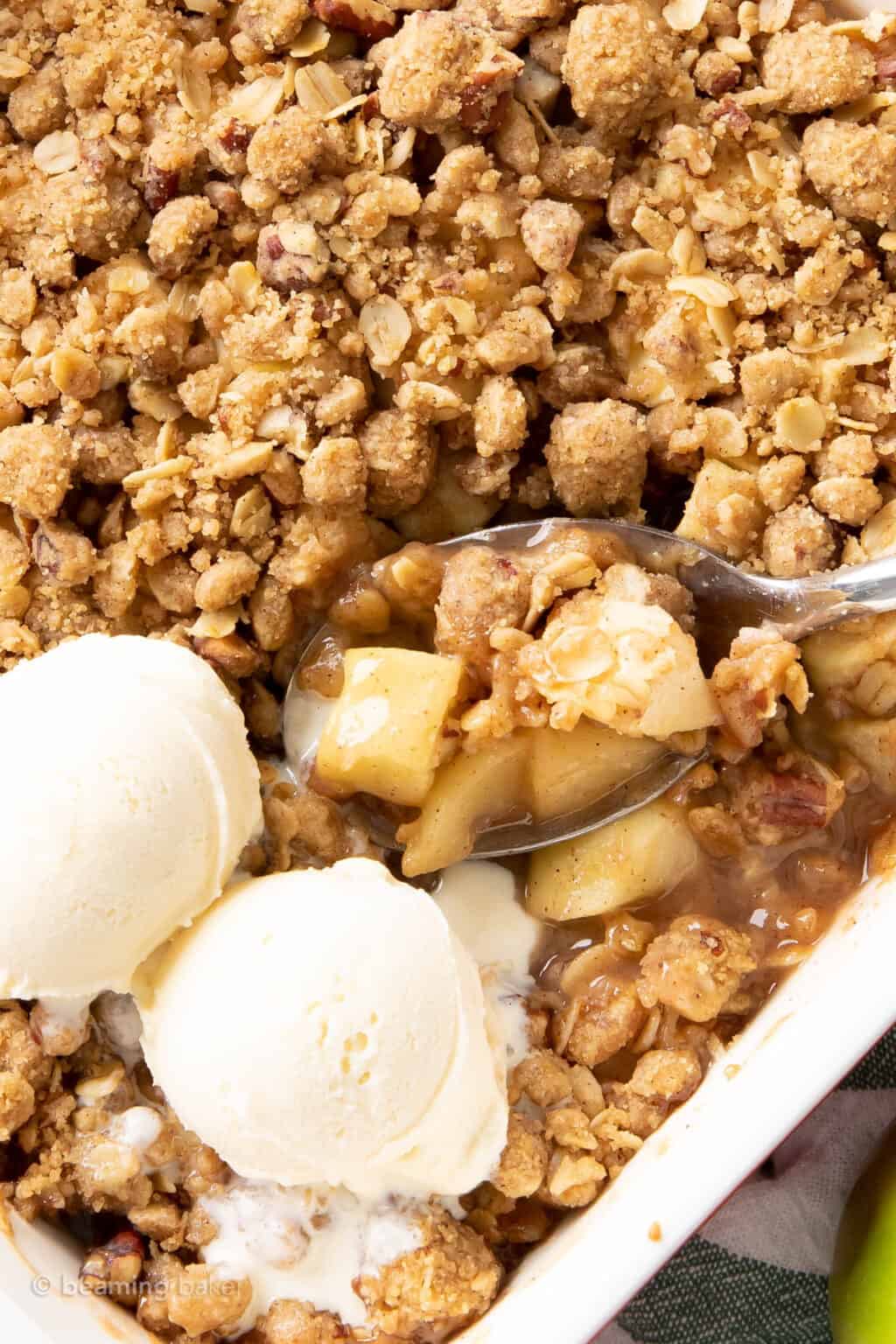 Vegan Apple Crumble - Beaming Baker