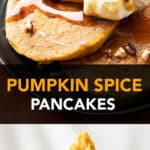 Pumpkin Spice Pancakes medium pinterest image.