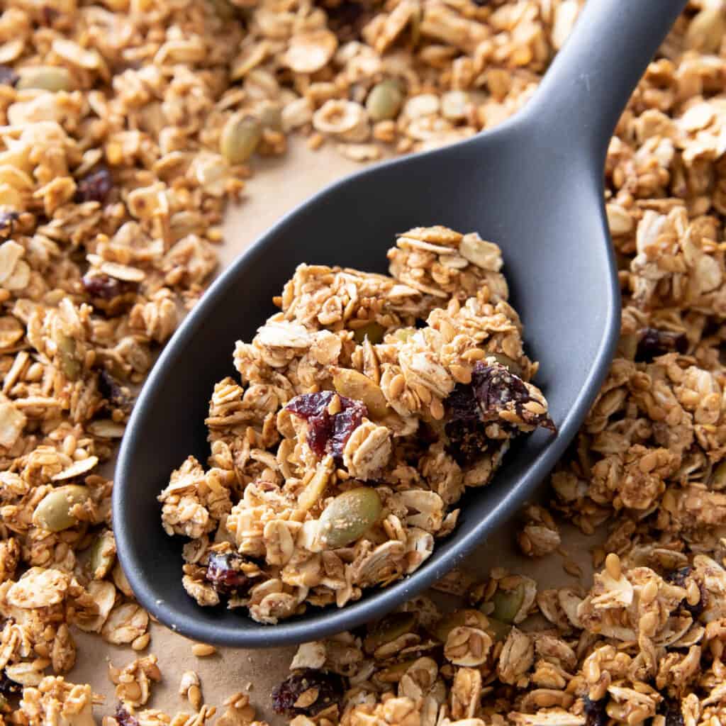 Granola with Flax Seed - Beaming Baker