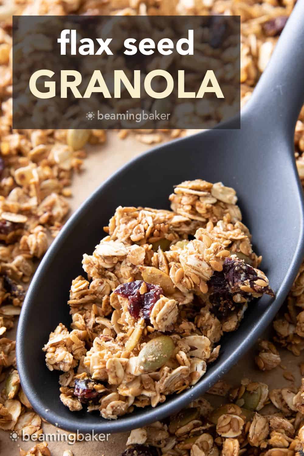 Granola with Flax Seed - Beaming Baker