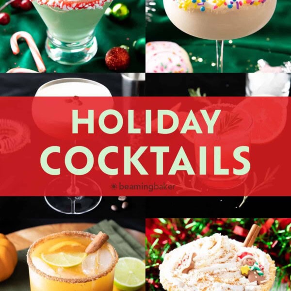 Holiday Cocktail Recipes short pinterest image.