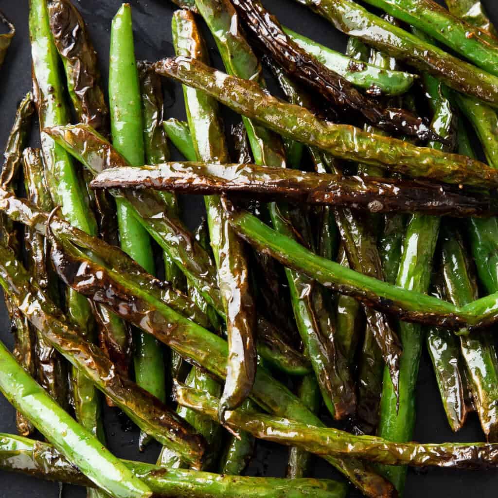 Blistered Green Beans Beaming Baker