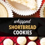 Whipped Shortbread Cookies medium Pinterest image.