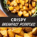 Crispy Breakfast Potatoes medium pinterest image.