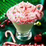 Peppermint Martini short Pinterest image.