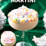 Sugar Cookie Martini short pinterest image.