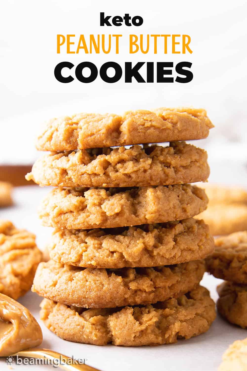 Keto Peanut Butter Cookies - Beaming Baker