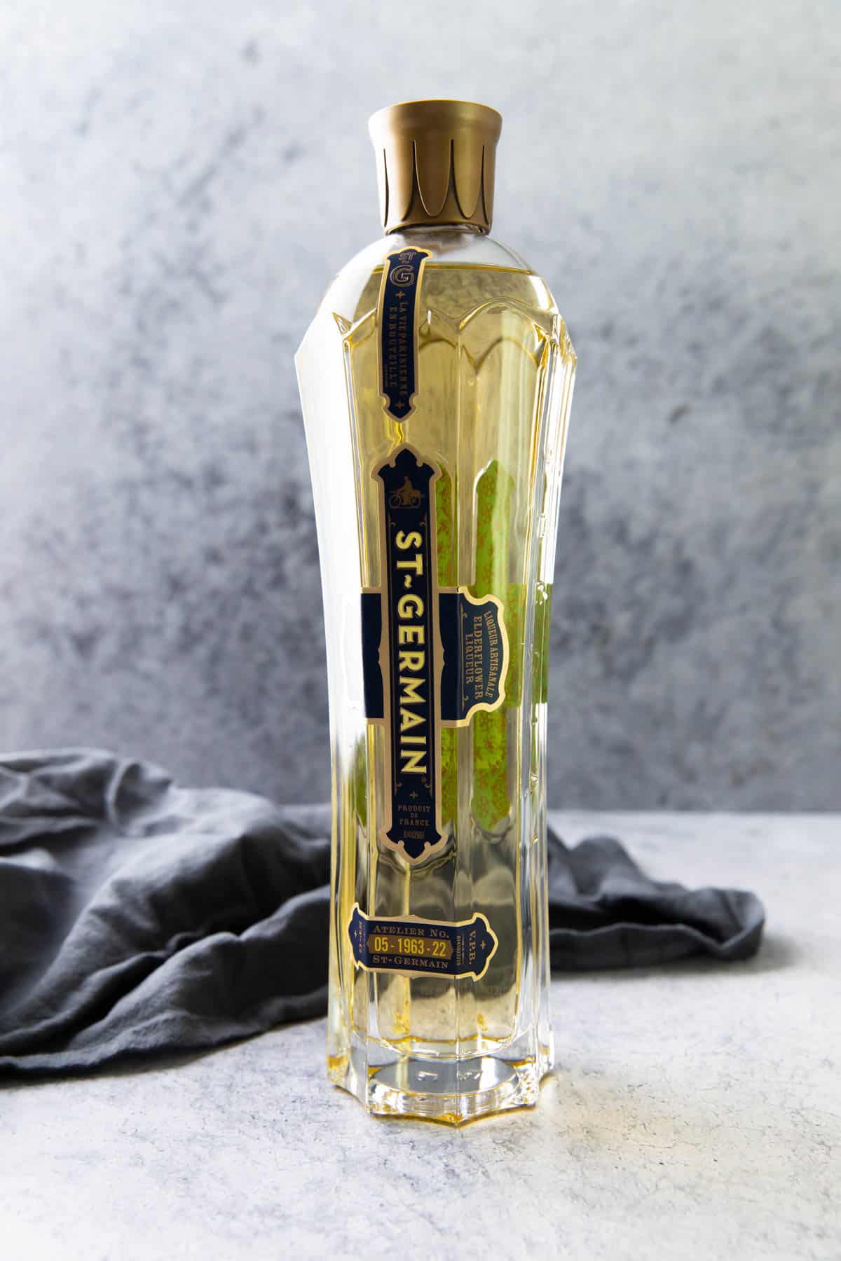 Bottle of St Germain, a key ingredient in making this cocktail