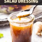 Asian Salad Dressing short pinterest image.