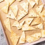 Baked Tortilla Chips medium Pinterest image.