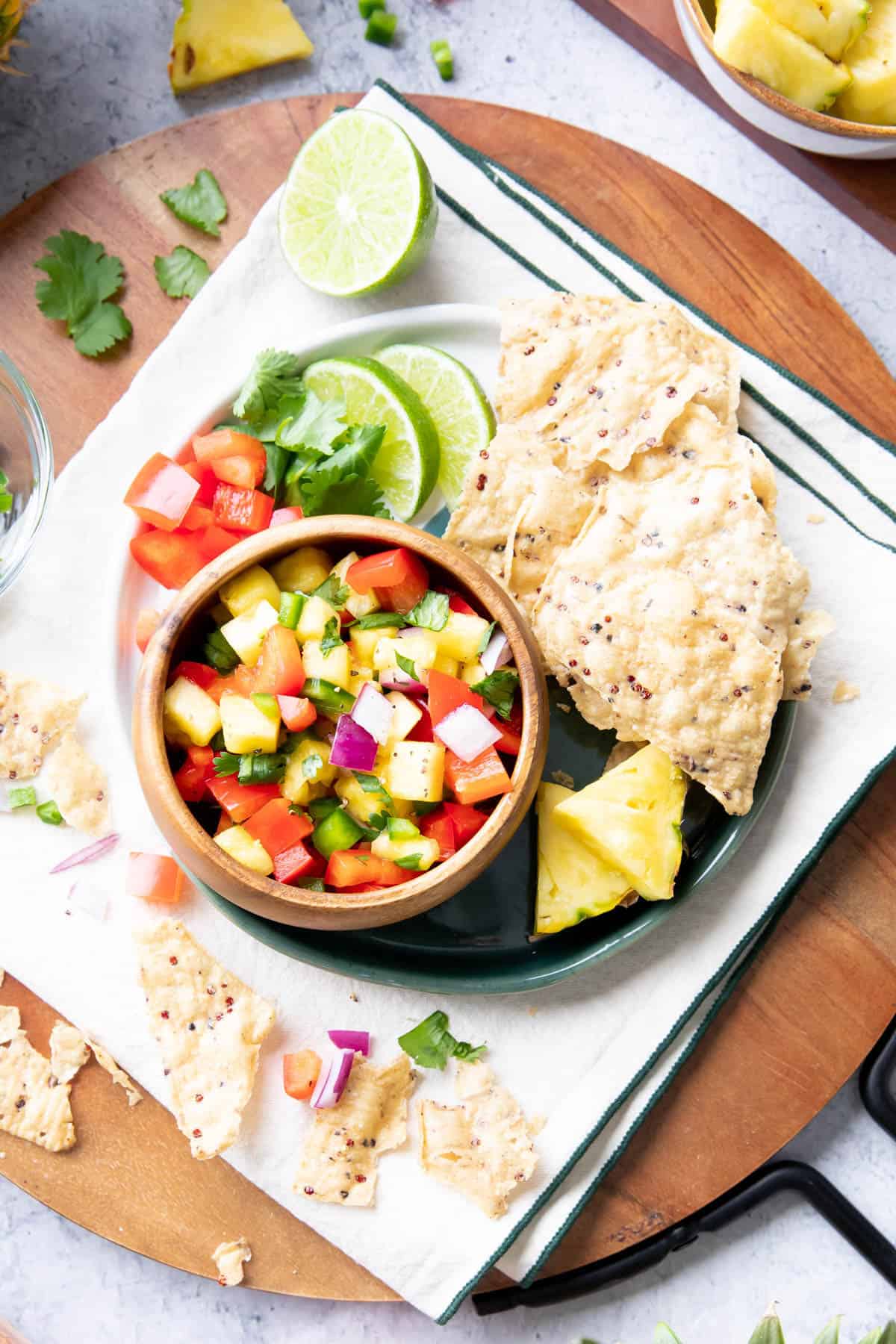 plate of tortilla chips served with this zesty and sweet condiment