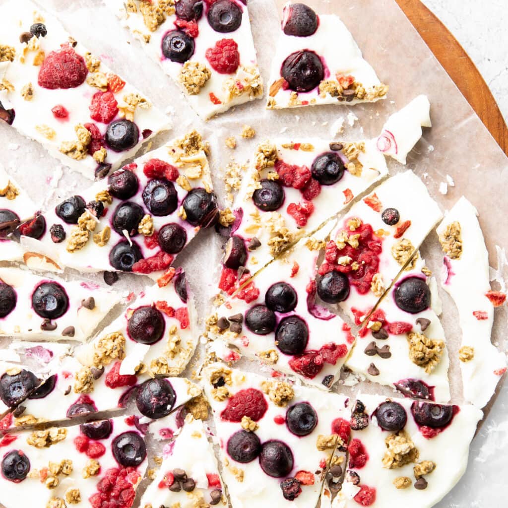 Frozen Yogurt Bars 3 Ingredient Beaming Baker