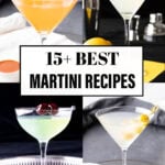 15+ Best Martini Recipes Pinterest image.