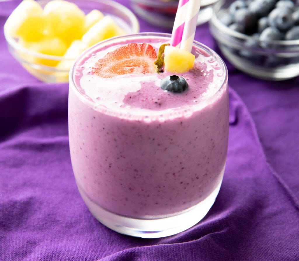 Berry Pineapple Smoothie - Beaming Baker