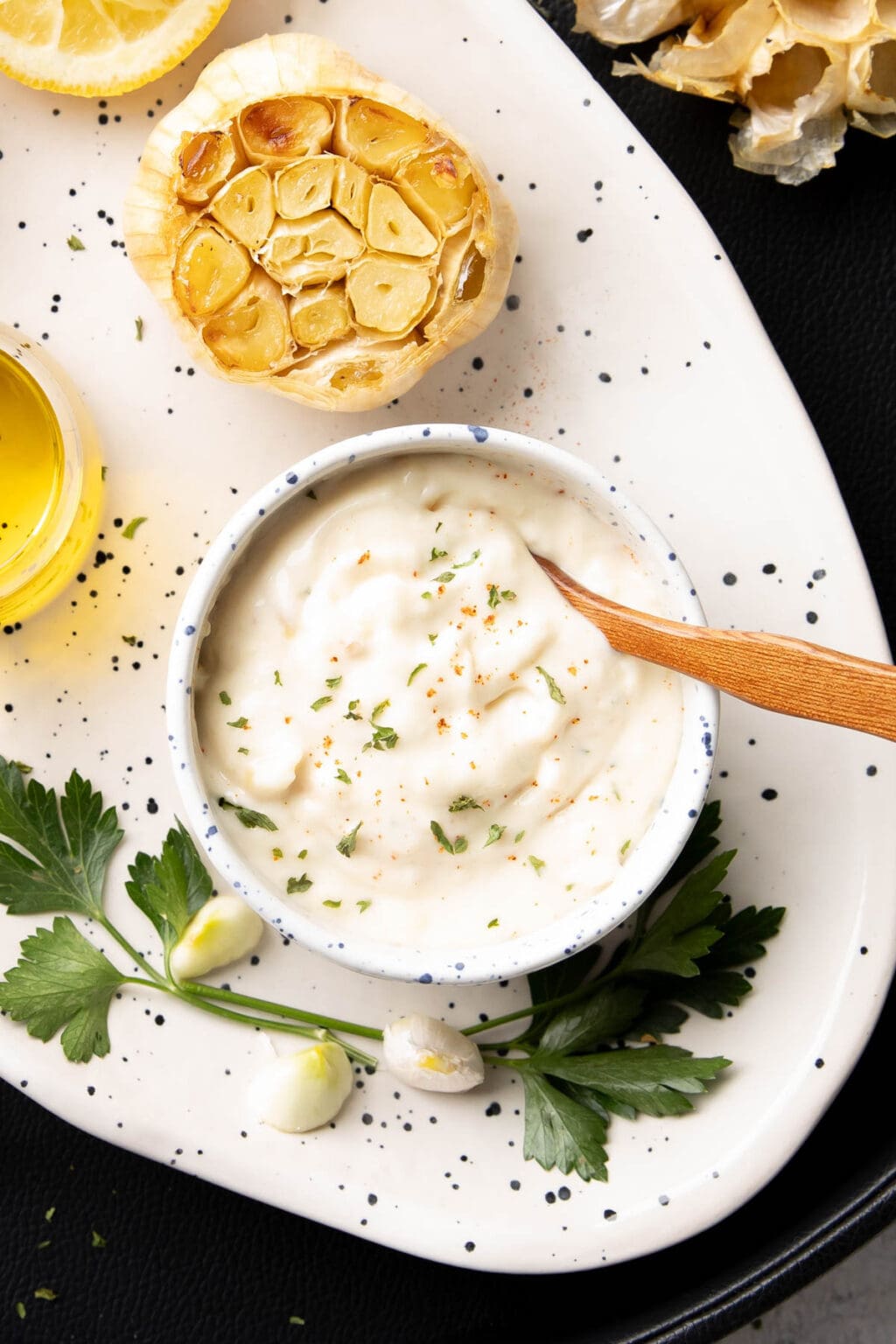 Roasted Garlic Aioli - Beaming Baker