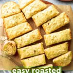 Roasted Garlic Bread Recipe short Pinterest image.
