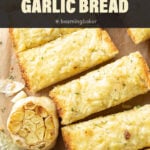 Garlic Bread short Pinterest image.