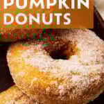Baked Pumpkin Donuts Pinterest image.