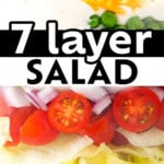 7 Layer Salad long Pinterest image.