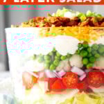7 Layer Salad short Pinterest image.
