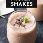 11 Protein Shake Recipes short Pinterest image.