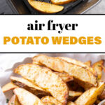 Air Fryer Potato Wedges medium Pinterest image.